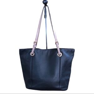 Michael Kors Black Soft Leather Tote Bag  Handbag